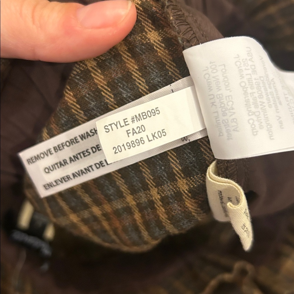 Madewell Plaid Paperbag Tapered Pants - Picture 6 of 7